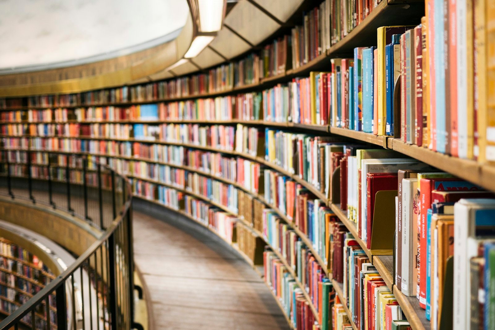 Archive shelves representing connected organisational knowledge