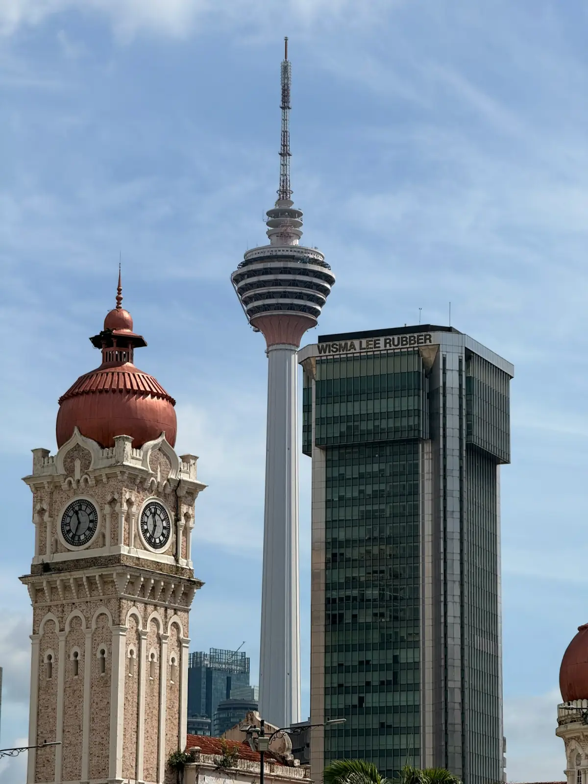 Kuala Lumpur skyline combining historic and modern architecture